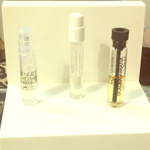 Three perfume samples